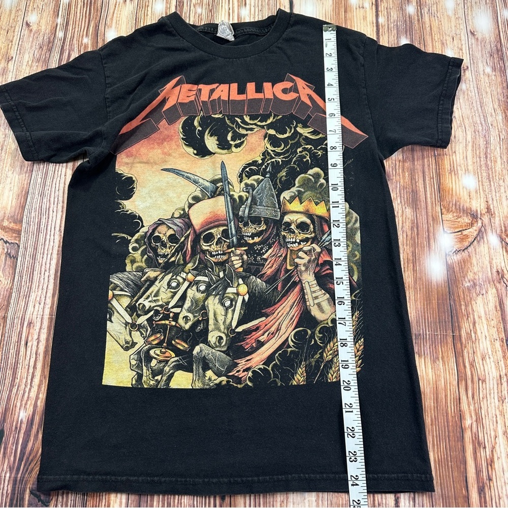 Y2K Metallica Four Horsemen Band Pushead Concert Tshirt Size Small - Picture 8 of 11